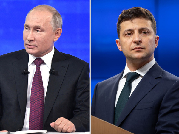 Коллаж/kremlin.ru/president.gov.ua